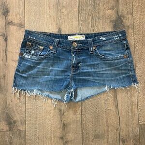 Big Star Distressed Blue Jean Shorts